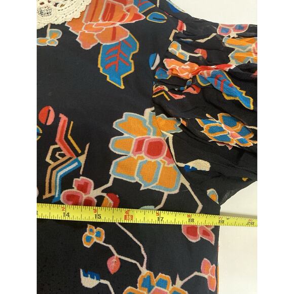 Anthropologie Soniya Maxi Dress Verb by Pallavi Singhee Size S Mixed Pattern - Picture 8 of 9